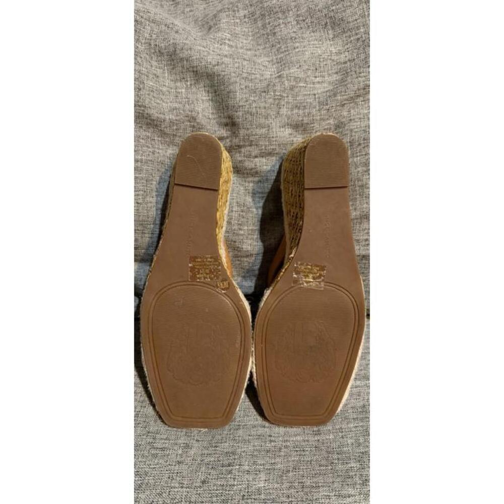 Vince Camuto Molisara Sandals Wedges Heels Light Cognac Womens 8 - Picture 6 of 12